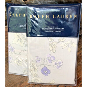 Ralph Lauren Madeleine Franchise Standard Pillow Shams 2 Shams Orig 230.00 New